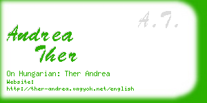 andrea ther business card